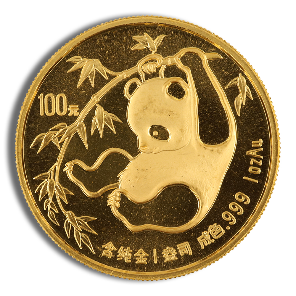 1 oz China Gold Panda - BU - Unsealed (Year Varies) - THE MALIBU COMPANY